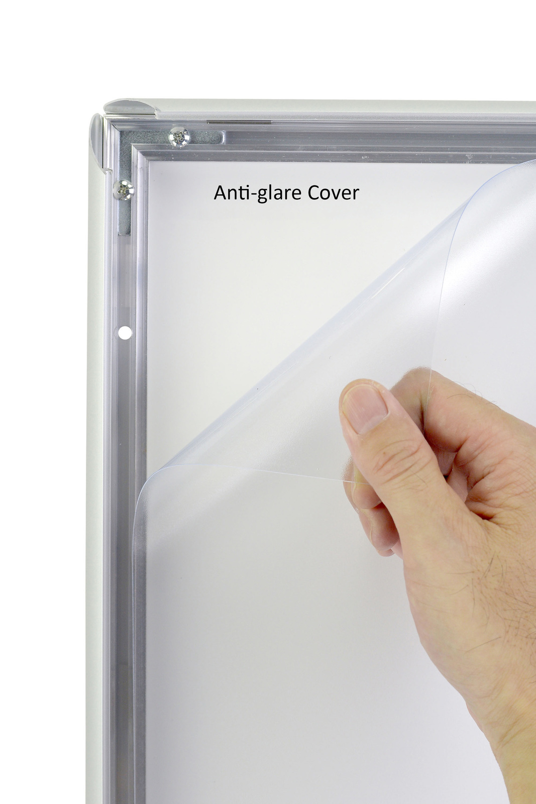 Silver A0 25mm Snap Frame Anti-Glare Cover