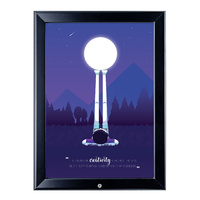 Black  A2  Lockable Snap Frame Thumbnail