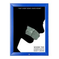 Blue A2  Lockable Snap Frame Thumbnail