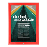 Red A4  Lockable Snap Frame Thumbnail