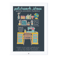 White A2  Lockable Snap Frame Thumbnail