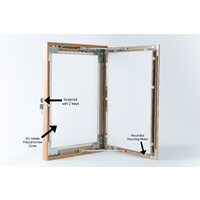 A2 Light Wood Lockable Poster Case  Thumbnail