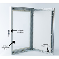 A2 Silver Lockable Poster Case Thumbnail