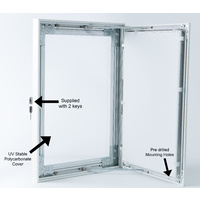 A4 White Lockable Poster Case Thumbnail