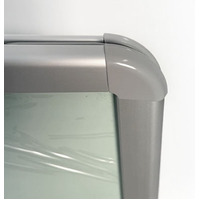 A1 Silver Water Base Pavement Sign with Polycarb Cover Thumbnail