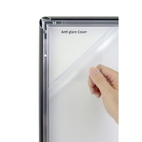 Black A1 25mm Snap Frame Anti-Glare Cover Thumbnail