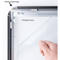Black  A1  Lockable Snap Frame Thumbnail