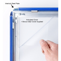 Blue A2  Lockable Snap Frame Thumbnail