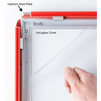 Red A1  Lockable Snap Frame Thumbnail