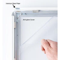 White A1  Lockable Snap Frame Thumbnail