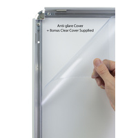 Silver Round Corner A2 25mm Snap Frame Thumbnail