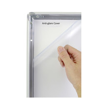 Silver A4 25mm Snap Frame Anti-Glare Cover Thumbnail