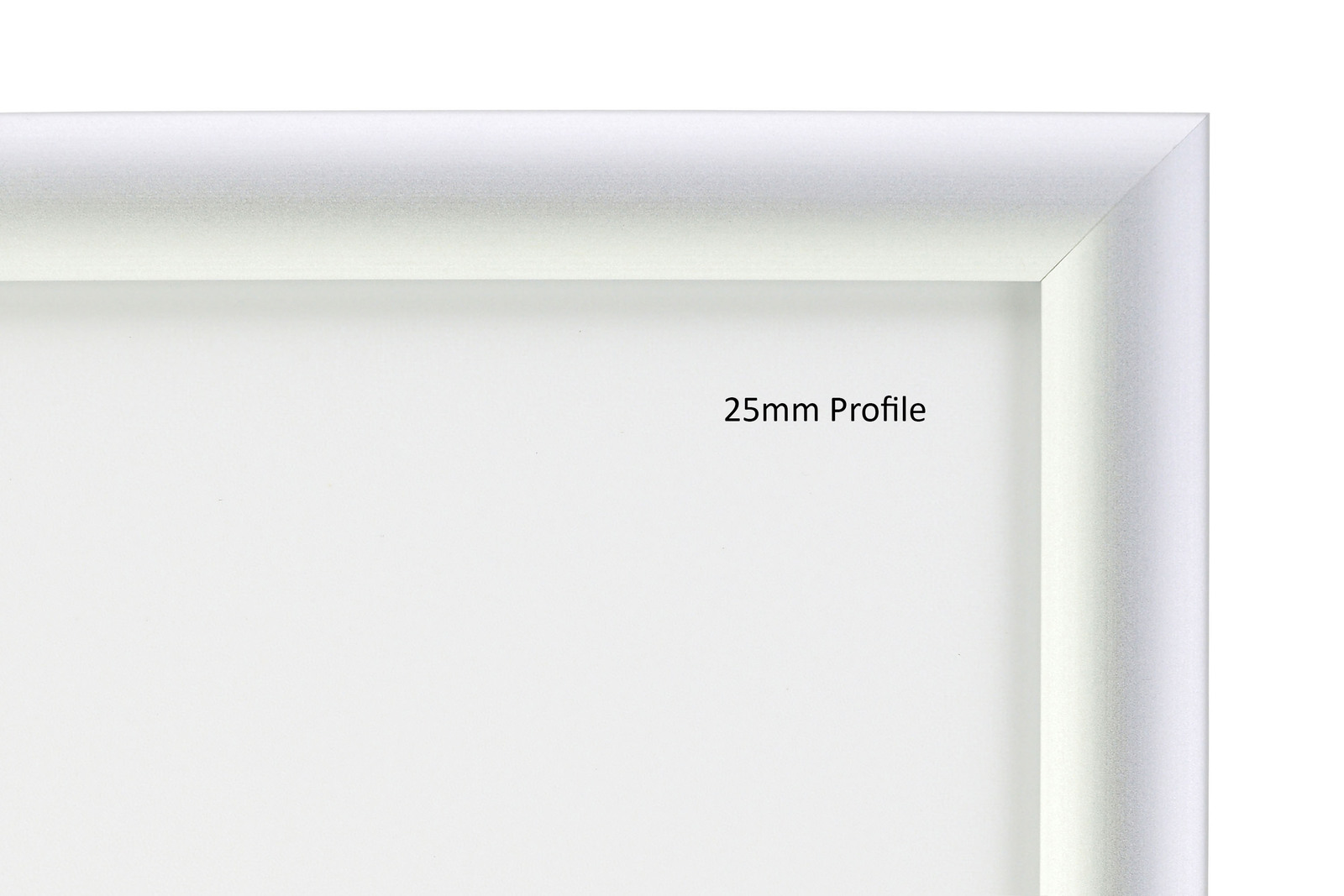 Silver A3 25mm Snap Frame Anti-Glare Cover