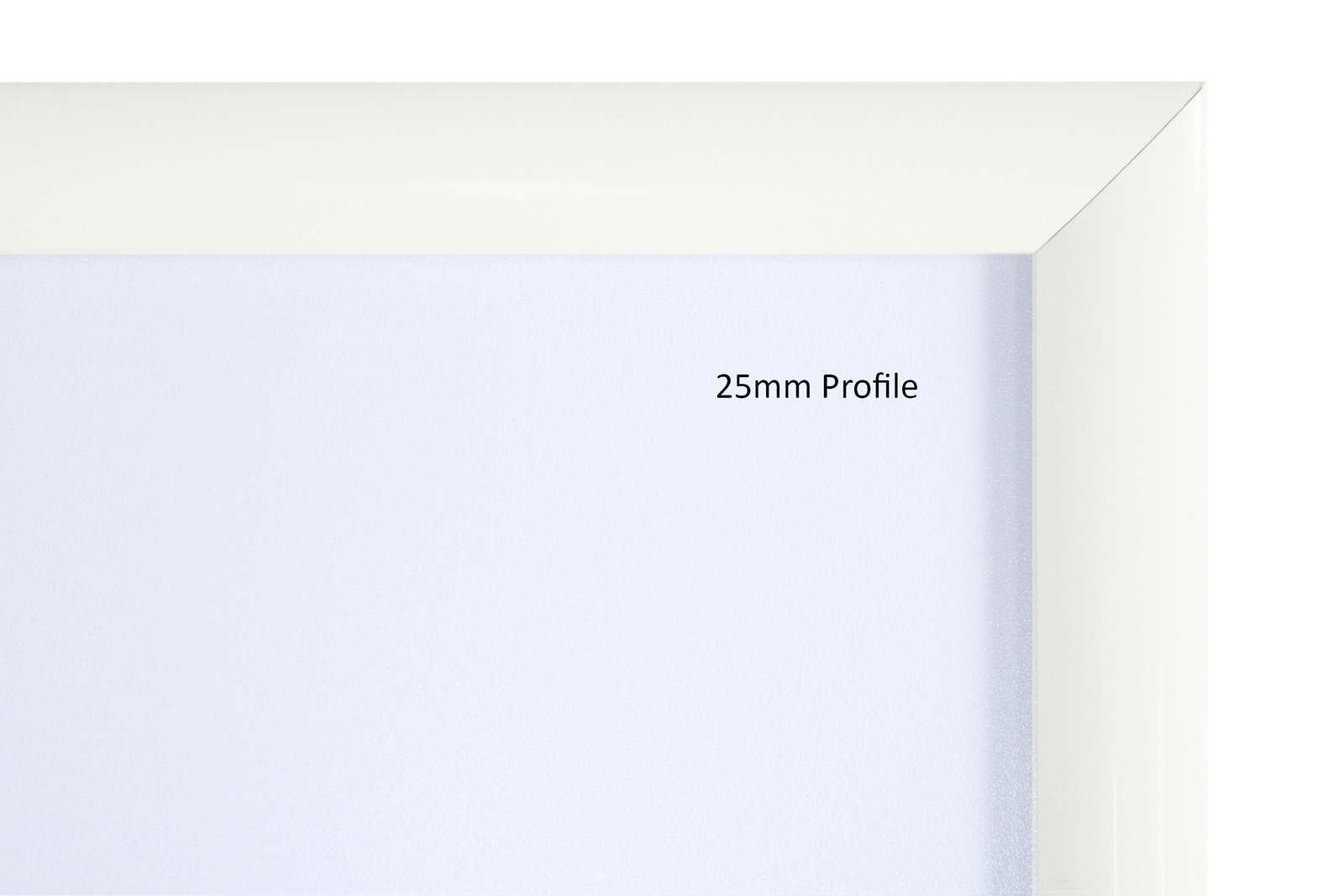 Large View White A2 25mm Snap Frame