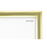 Gold A4 25mm Snap Frame Thumbnail