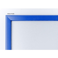 Blue A4  Lockable Snap Frame Thumbnail