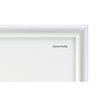 Silver A3 25mm Snap Frame Anti-Glare Cover Thumbnail