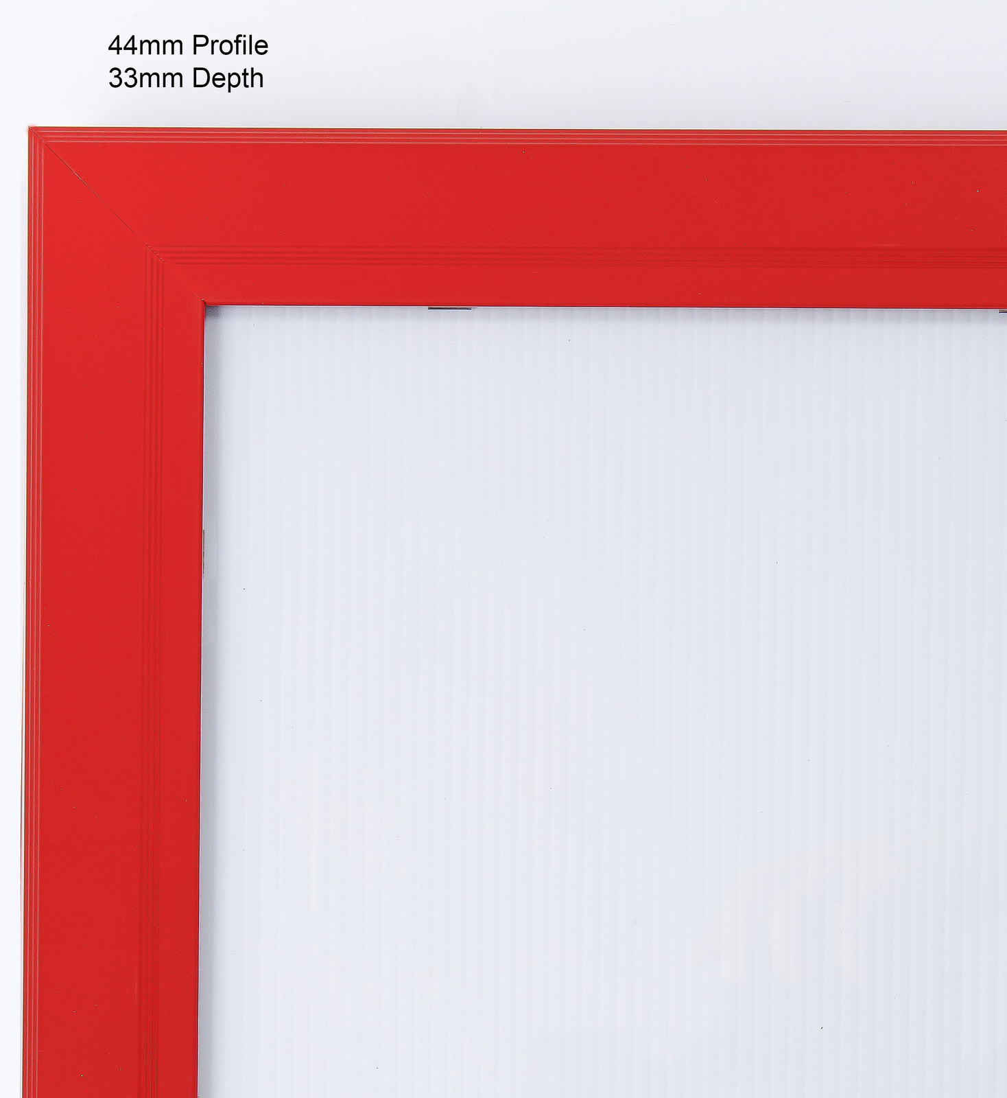 A3 Red Lockable Poster Case