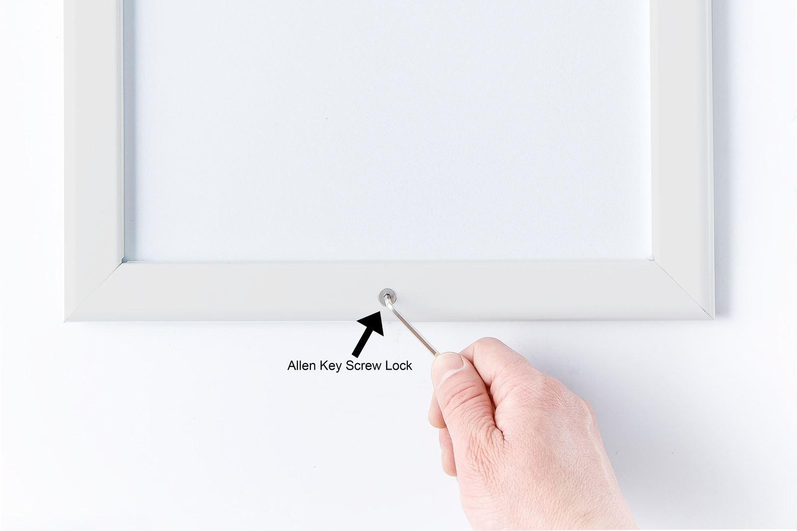 Silver 30x40 Inch Lockable Snap Frame Poster Frames Direct