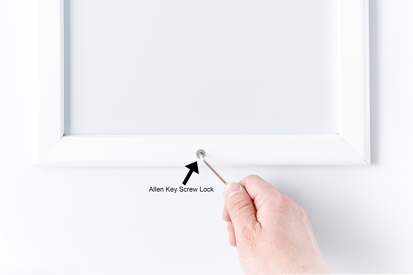 White A0  Lockable Snap Frame