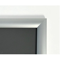 Silver A2 25mm Snap Frame Clear Cover Thumbnail