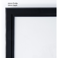 A1 Black Lockable Poster Case Thumbnail