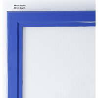 A1 Blue Lockable Poster Case Thumbnail