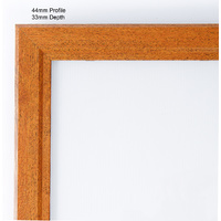 A3 Dark Wood  Lockable Poster Case  Thumbnail