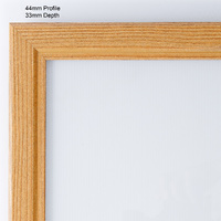 A1 Light Wood Lockable Poster Case  Thumbnail