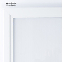 A4 White Lockable Poster Case Thumbnail