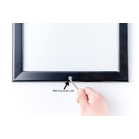 Black  A1  Lockable Snap Frame Thumbnail