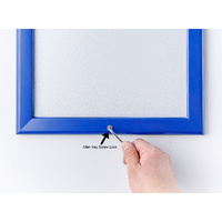 Blue A4  Lockable Snap Frame Thumbnail