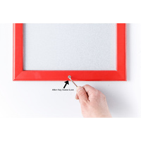 Red A1  Lockable Snap Frame Thumbnail