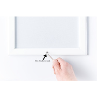 White A1  Lockable Snap Frame Thumbnail