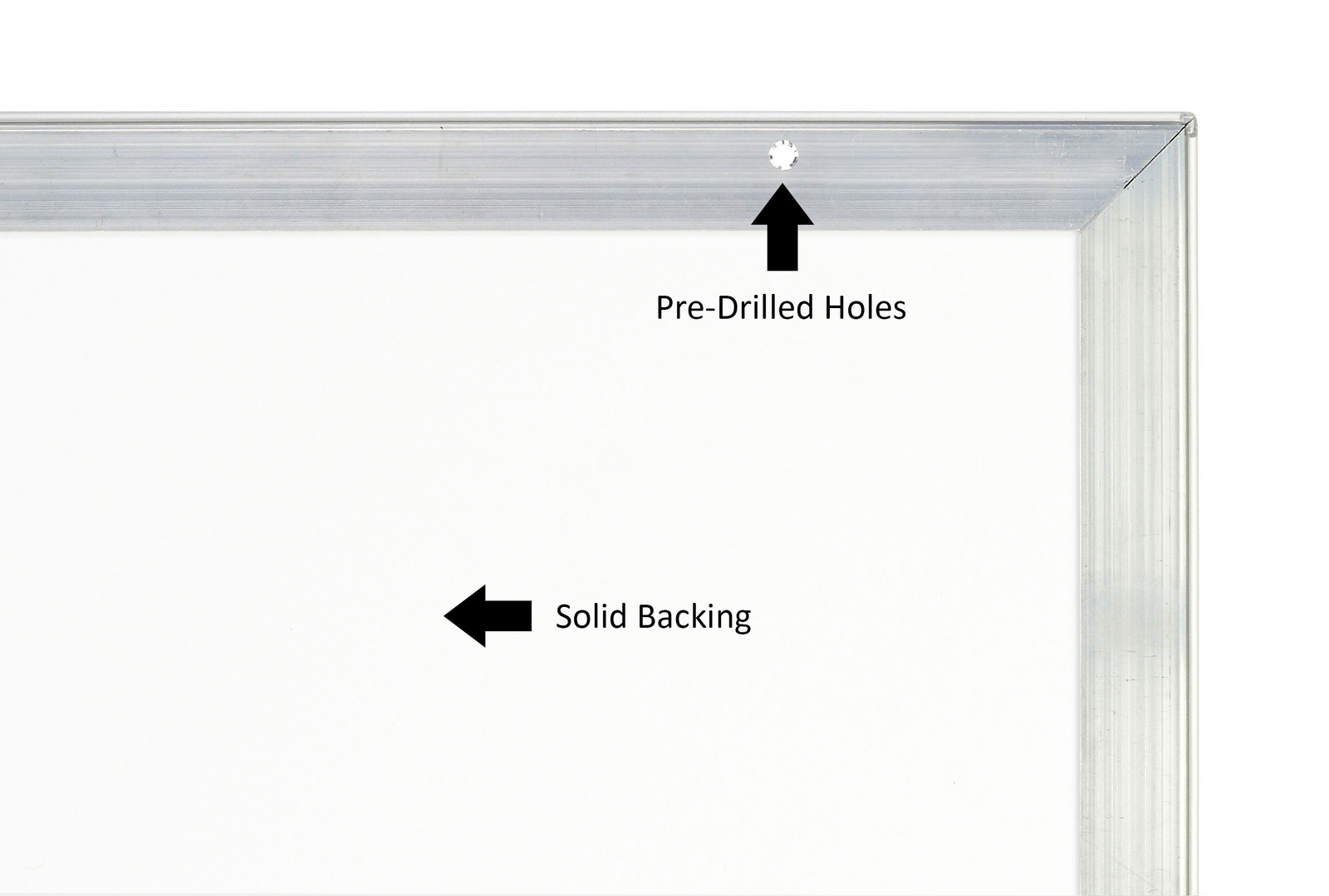 Large View White A2 25mm Snap Frame