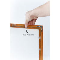 A3 Dark Wood  Lockable Poster Case  Thumbnail