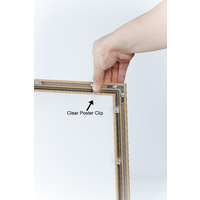 A2 Light Wood Lockable Poster Case  Thumbnail