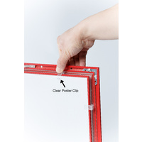 A3 Red Lockable Poster Case Thumbnail