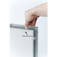 30 x 40 Inch Silver Lockable Poster Case Thumbnail