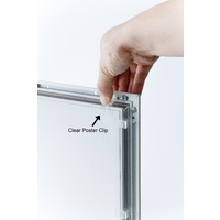 A4 White Lockable Poster Case Thumbnail
