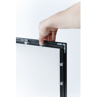 A4 Black Lockable Poster Case Thumbnail